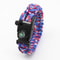 Multifunctional Survival Paracord Bracelet, Outdoor Emergency Gear with Fire Starter Compass Whistle