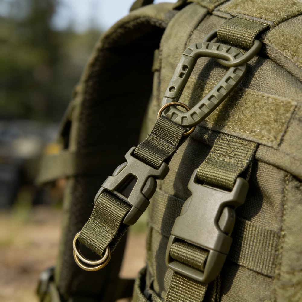 Multi Functional Molle Keychain Clip Quick Release Backpack Hook For Outdoor Gear 2