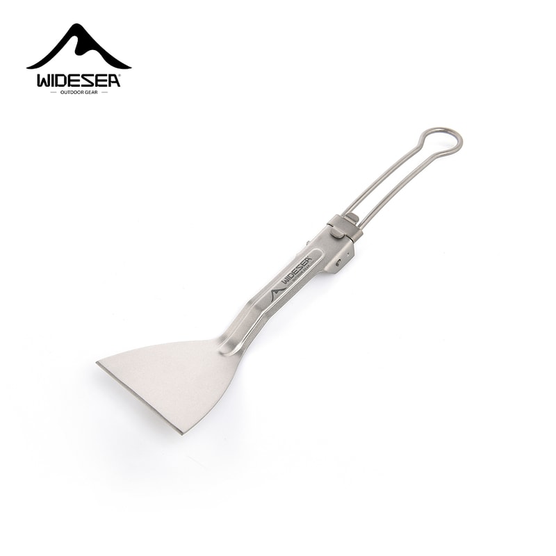 Widesea Titanium Camping Spatula Folding Ultralight Cooking Tool For Outdoor Kitchen Gear 3