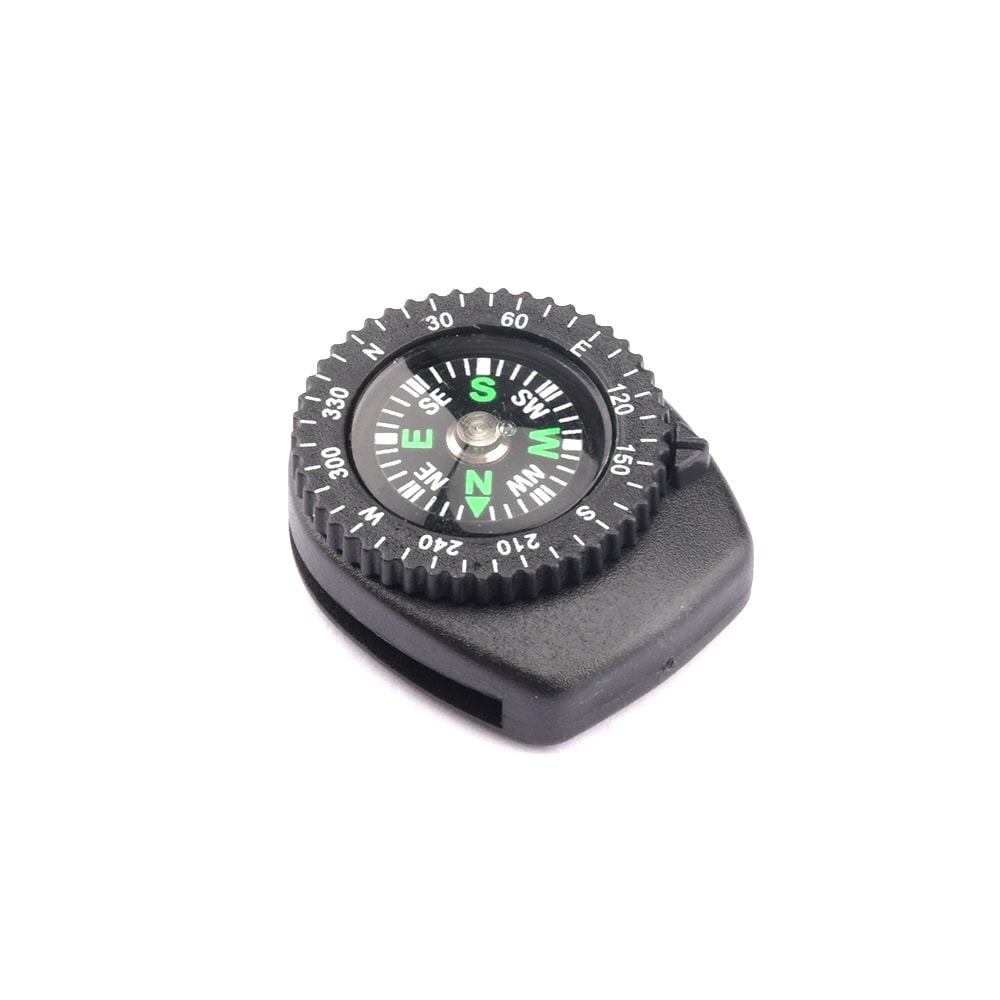 Mini Survival Compass Clip Portable Pocket Compass For Hiking Camping Gear 1