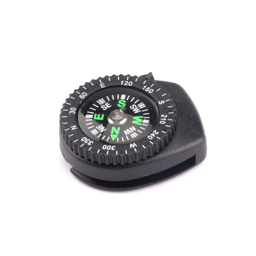 Mini Survival Compass Clip Portable Pocket Compass For Hiking Camping Gear 3