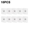 10 Pack Adhesive Wall Hooks Waterproof No Drill Hangers for Kitchen Bathroom and Frames