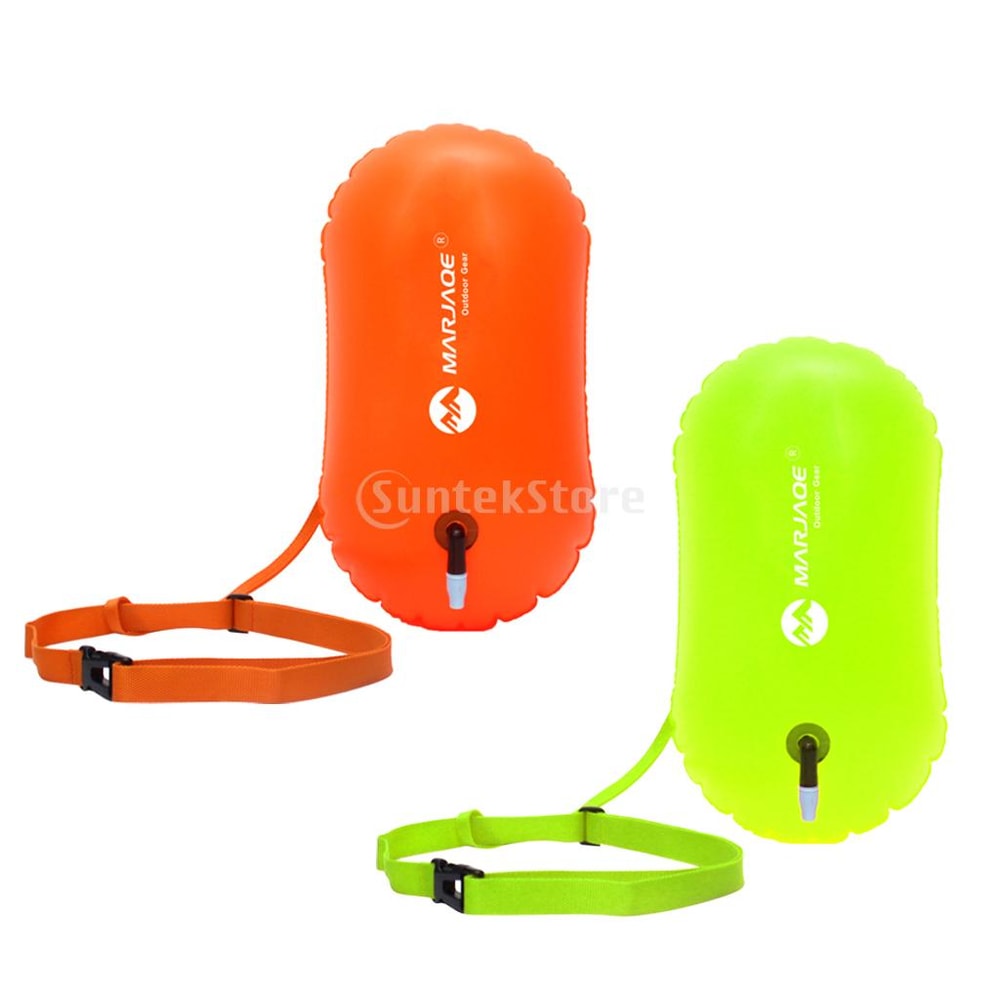 High Visibility Swim Buoy Float with Waist Belt for Open Water Safety Training