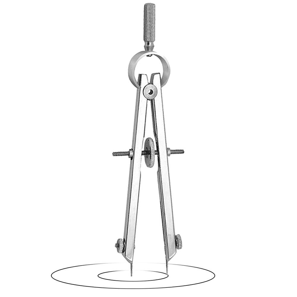 Precision Lock Geometry Compass Set for Accurate Drawing and Drafting