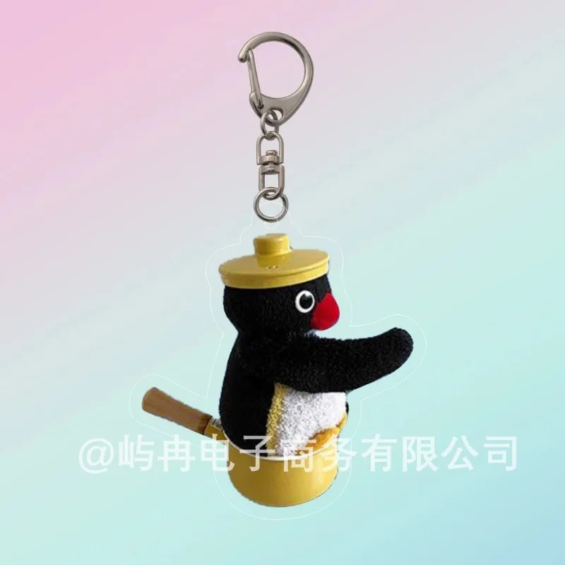 Cute Anime Penguin Acrylic Keychain Gift Charm for Bags and Keys