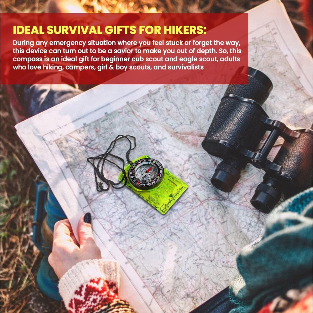 Professional Orienteering Compass For Hiking And Camping Navigation With Map Reading Precision 3