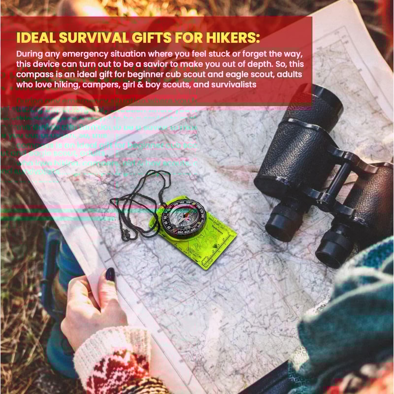Professional Orienteering Compass For Hiking And Camping Navigation With Map Reading Precision 3