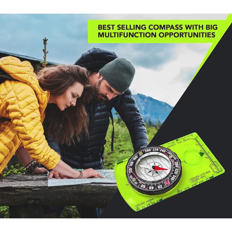 Professional Orienteering Compass For Hiking And Camping Navigation With Map Reading Precision 4