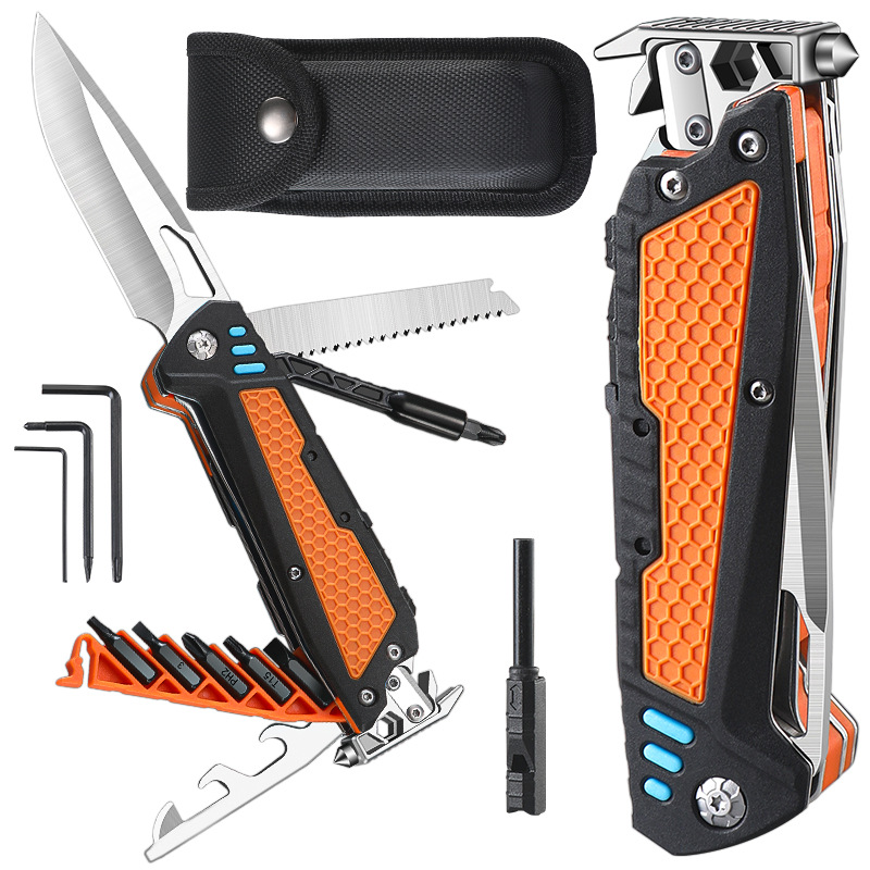 Multifunctional Folding Knife EDC Tool for Camping Hiking Survival
