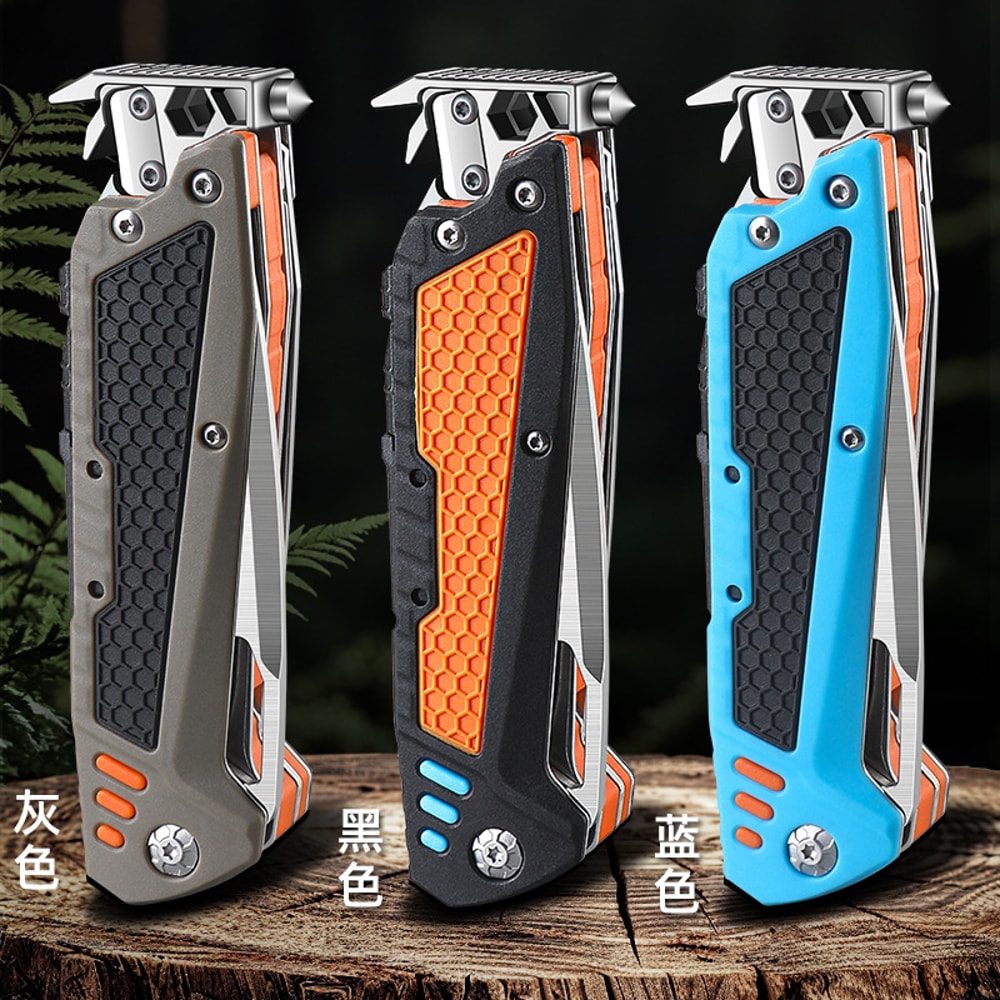 Multifunctional Folding Knife EDC Tool for Camping Hiking Survival