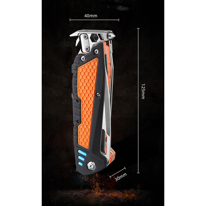 Multifunctional Folding Knife EDC Tool for Camping Hiking Survival