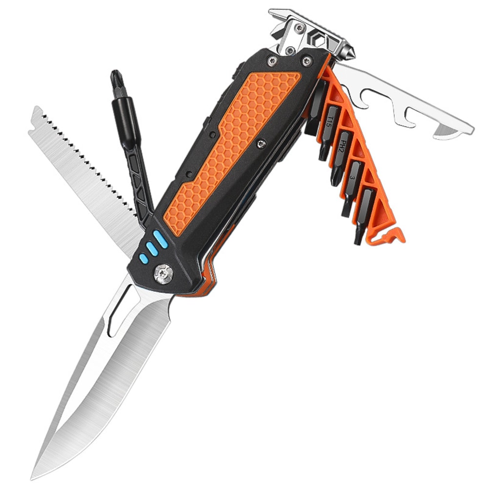 Multifunctional Folding Knife EDC Tool for Camping Hiking Survival