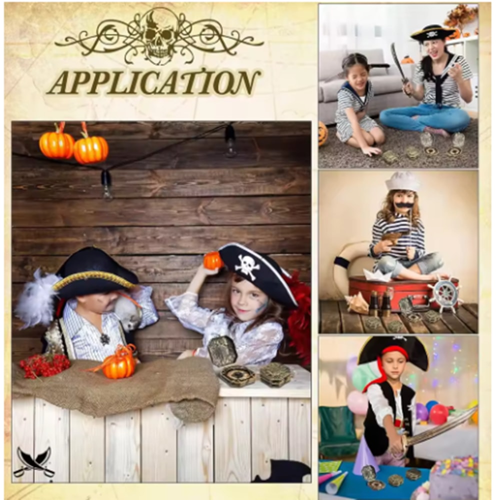 Vintage Pirate Compass Toy for Kids Cosplay Nautical Costume Prop Gift