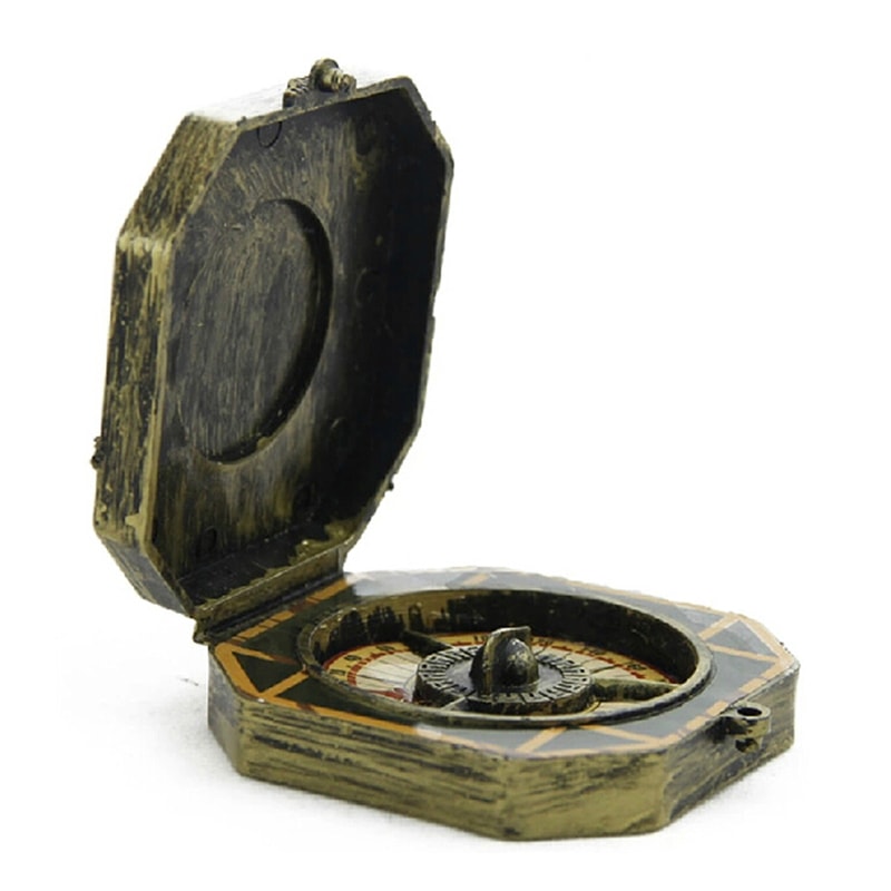 Vintage Pirate Compass Toy for Kids Cosplay Nautical Costume Prop Gift