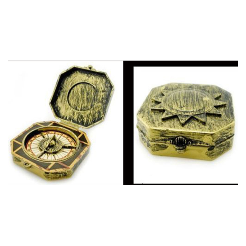 Vintage Pirate Compass Toy for Kids Cosplay Nautical Costume Prop Gift