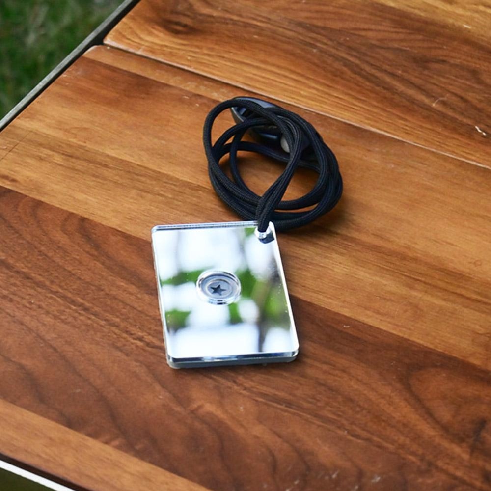 Survival Signal Mirror For Outdoor Safety Emergency Reflective Signaling Tool For Boating And Hikin 2