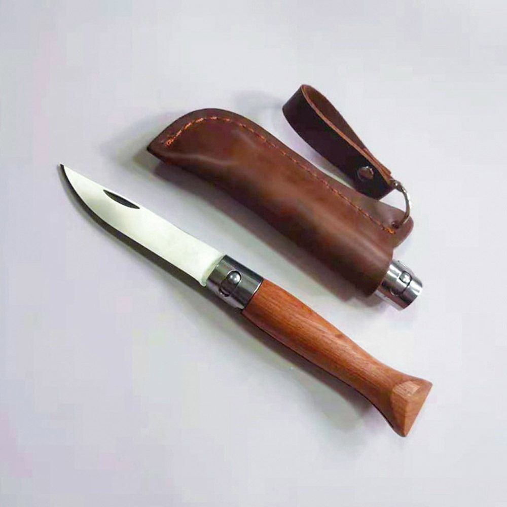 Leather Knife Sheath Belt Loop Holster Durable Outdoor Carry Flashlight Holder 1