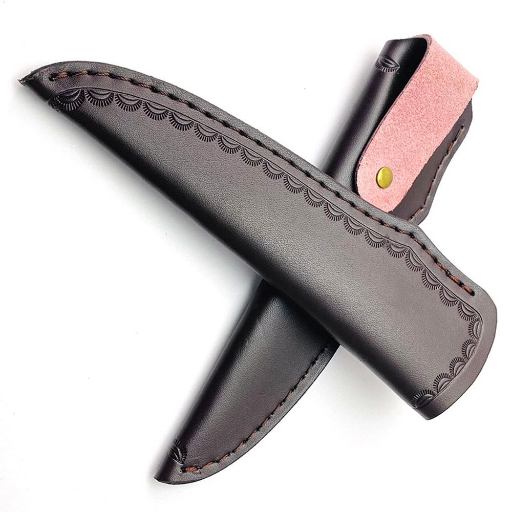 Leather Knife Sheath Belt Loop Holster Durable Outdoor Carry Flashlight Holder 3