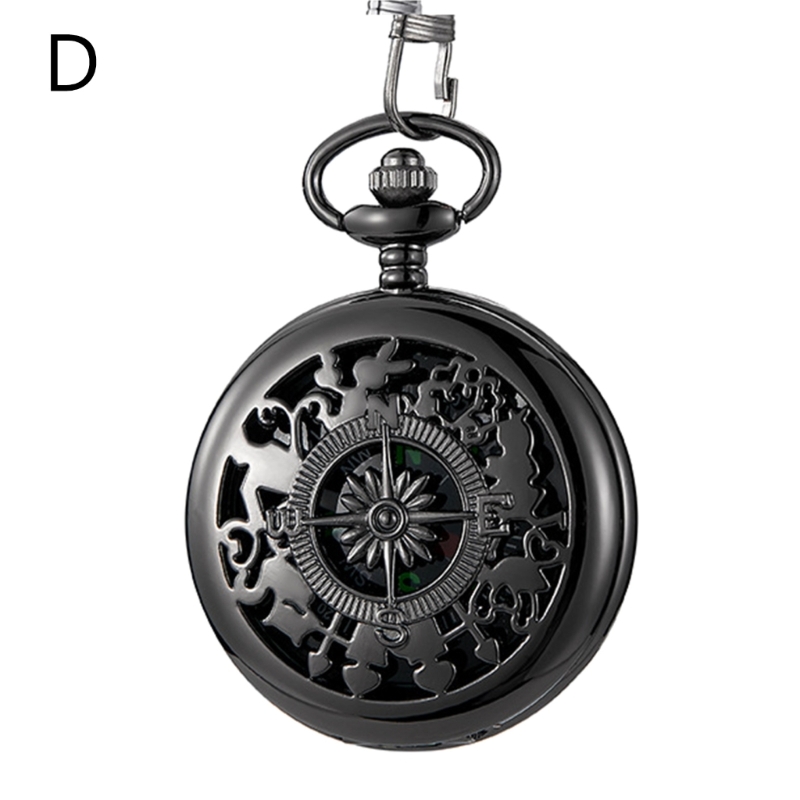 Vintage Bronze Pocket Watch Compass Retro Compass Pocket Watch for Hiking & Survival Navigation
