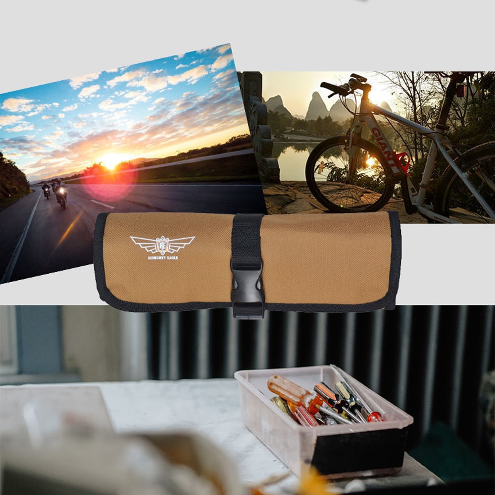 Heavy Duty Rolling Tool Bag Organizer with Wheels Portable Electrician Storage Kit