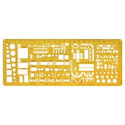 precision architectural template ruler set for accurate drawing and drafting