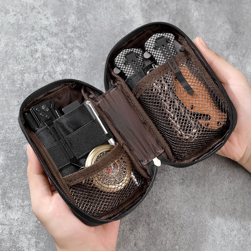 Tactical EDC Organizer Pouch Durable Utility Tool Bag for Camping Hiking Gear Storage