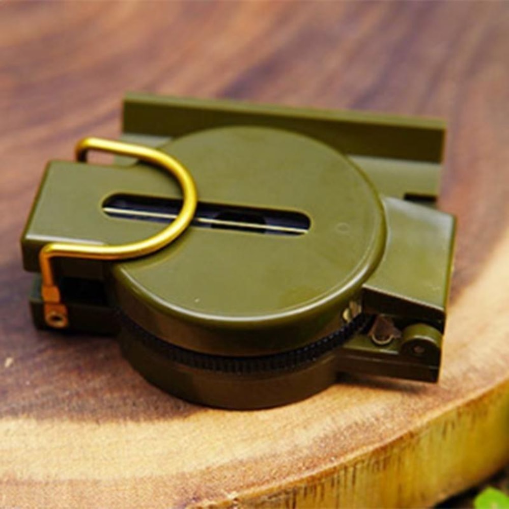 Military Grade Lensatic Compass with Glow Dial Waterproof Hiking Survival Compass for Outdoor Navigation