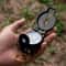 Military Grade Lensatic Compass with Glow Dial Waterproof Hiking Survival Compass for Outdoor Navigation