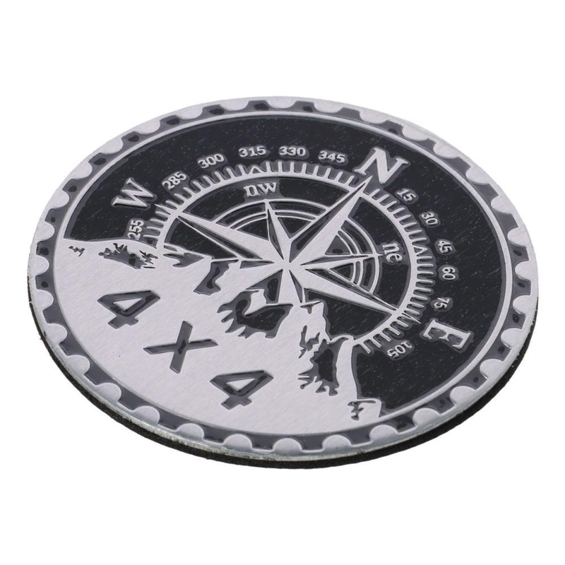 Premium Metal Car Emblem Badge Durable Round Auto Logo Decal for Cars and Motorcycles