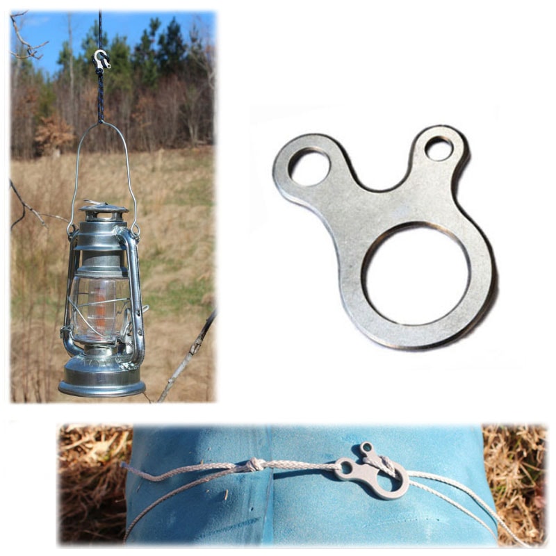 Quick Knot Rope Tensioner Outdoor Tool Portable Tent Fastener for Camping and Survival Gear