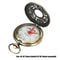 Vintage Bronze Pocket Compass for Hiking Navigation Outdoor Adventure Gift