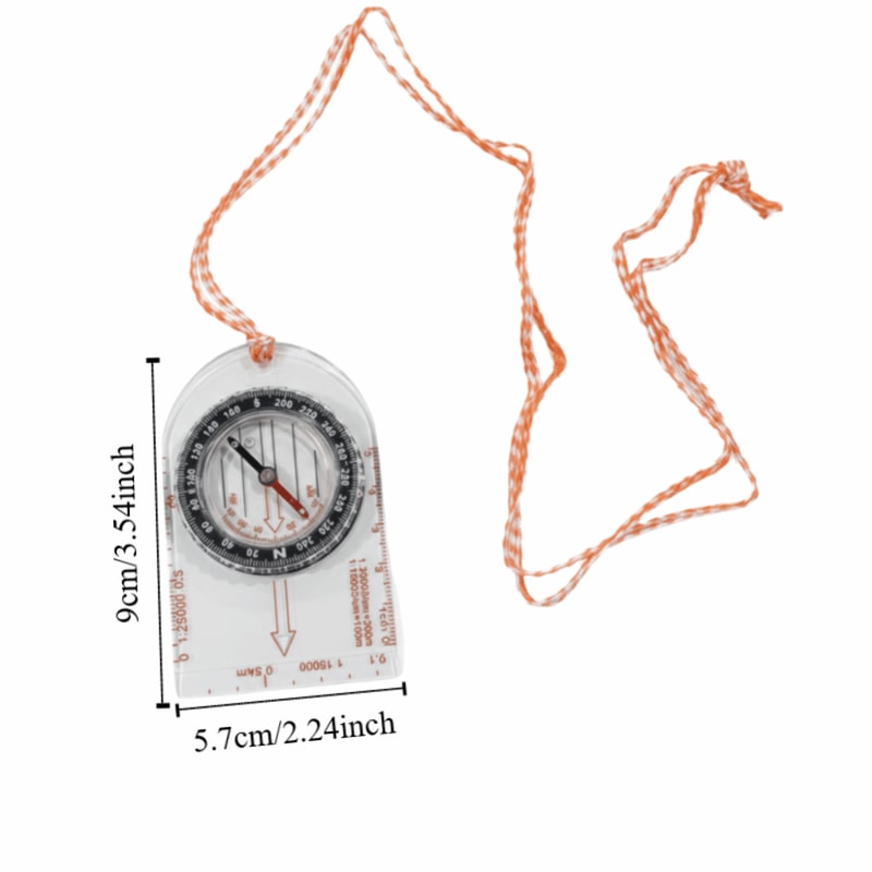 High Accuracy Magnetic Compass for Hiking Lightweight Portable Navigation Tool