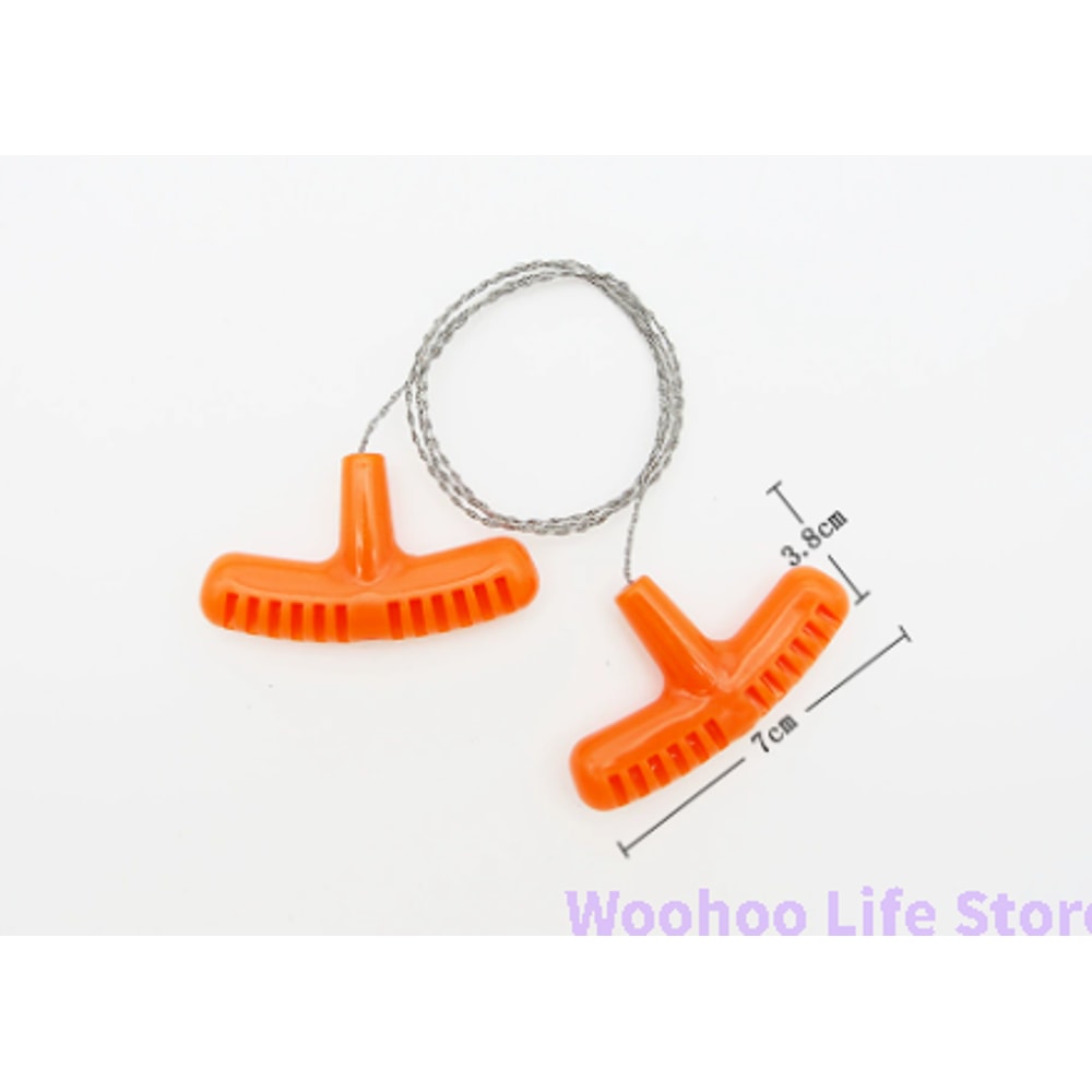 Compact Portable Wire Saw for Camping and Bushcraft Stainless Steel Survival Saw Tool