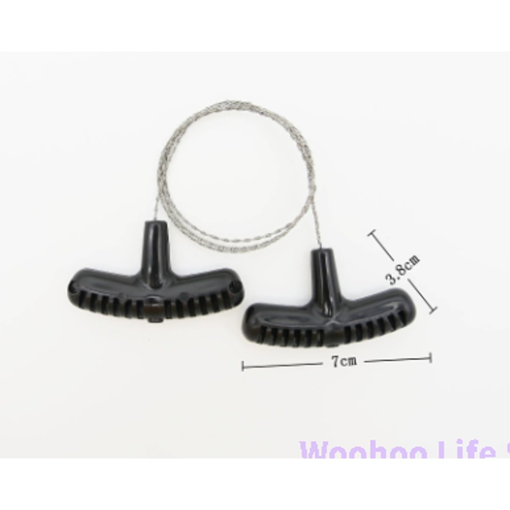 Compact Portable Wire Saw for Camping and Bushcraft Stainless Steel Survival Saw Tool