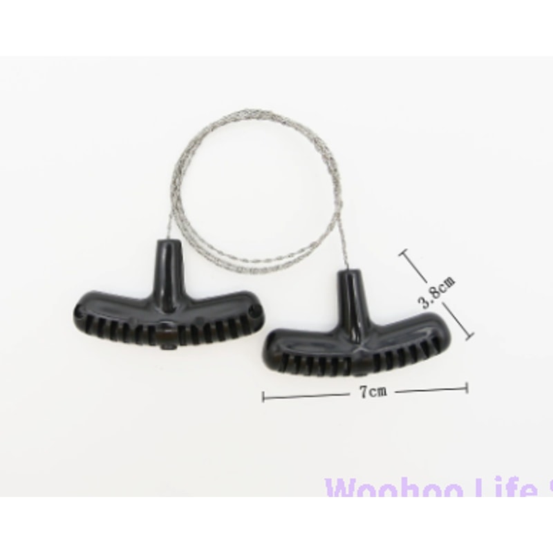 Compact Portable Wire Saw for Camping and Bushcraft Stainless Steel Survival Saw Tool