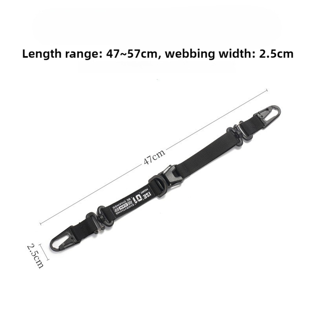 Tactical MOLLE Hanging Strap Organizer with Carabiner Clips for Camping Hiking Gear