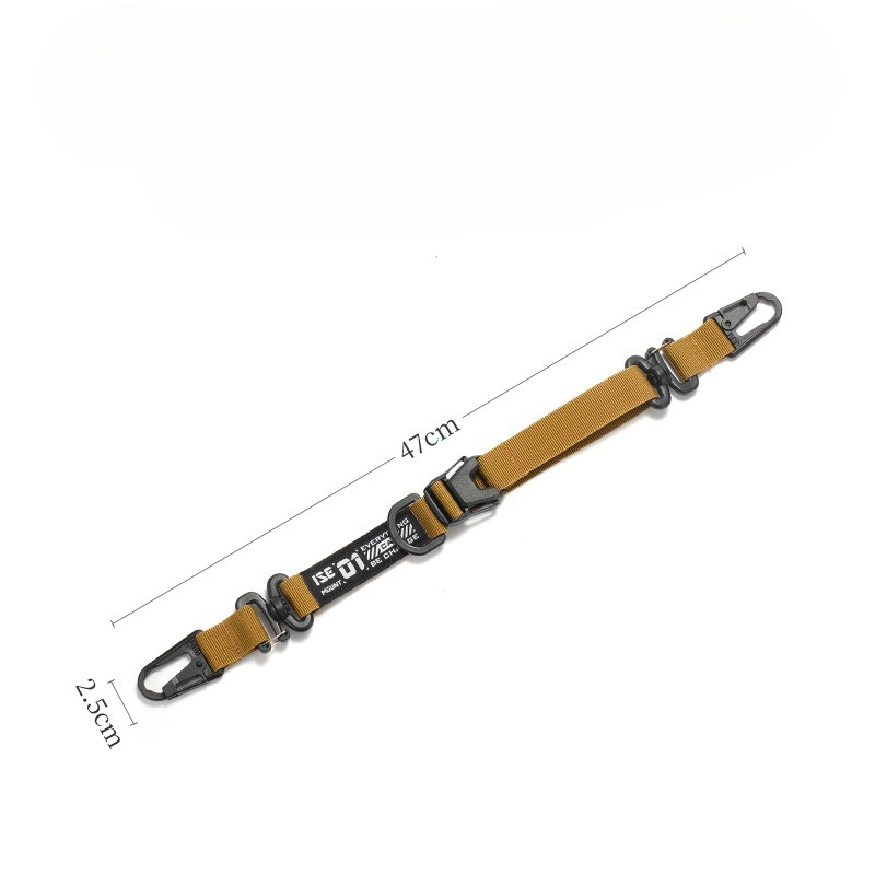 Tactical MOLLE Hanging Strap Organizer with Carabiner Clips for Camping Hiking Gear