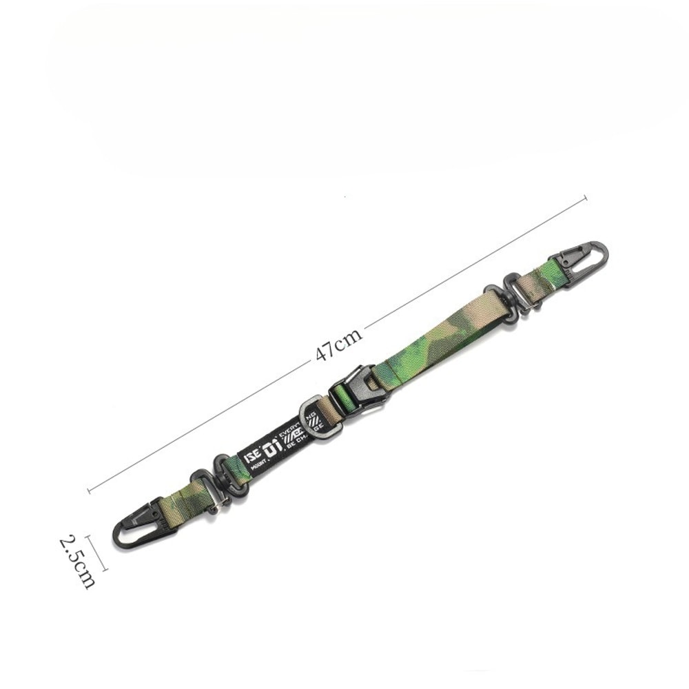 Tactical MOLLE Hanging Strap Organizer with Carabiner Clips for Camping Hiking Gear