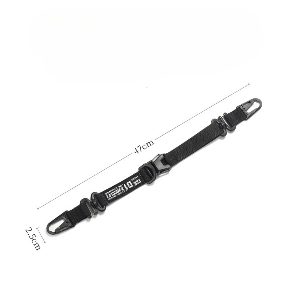 Tactical MOLLE Hanging Strap Organizer with Carabiner Clips for Camping Hiking Gear