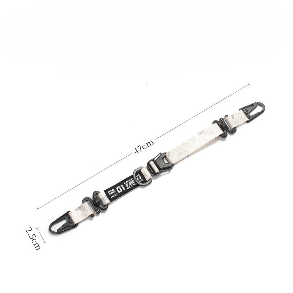 Tactical MOLLE Hanging Strap Organizer with Carabiner Clips for Camping Hiking Gear