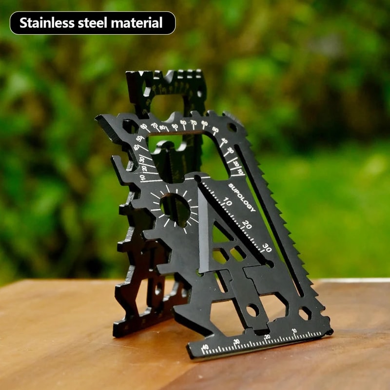 Credit Card Survival Tool Multitool Wallet Card for Camping Hiking Emergency Gear