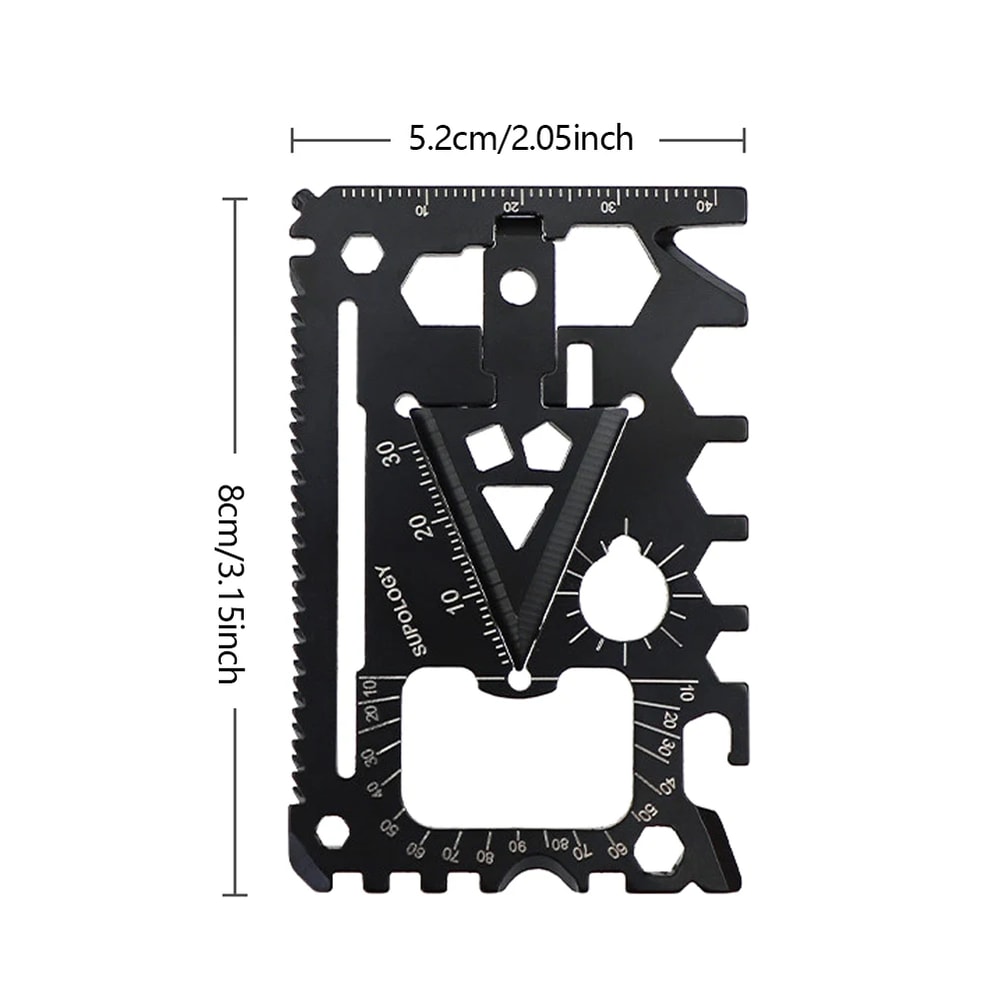 Credit Card Survival Tool Multitool Wallet Card for Camping Hiking Emergency Gear