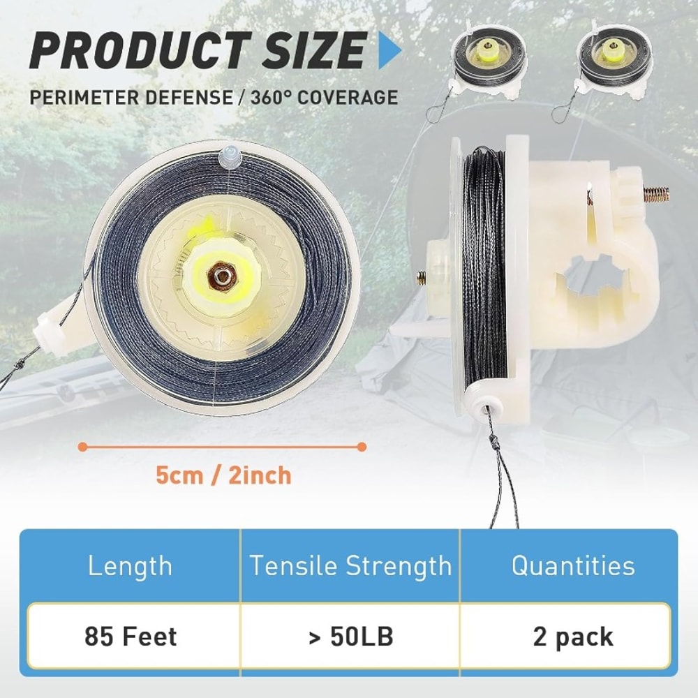 Outdoor Perimeter Alarm Trip Wire Motion Alert For Camping Security And Survival Protection 1