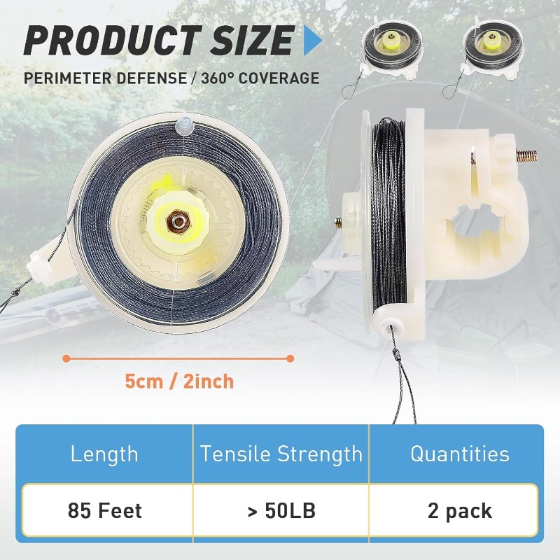 Outdoor Perimeter Alarm Trip Wire Motion Alert For Camping Security And Survival Protection 1