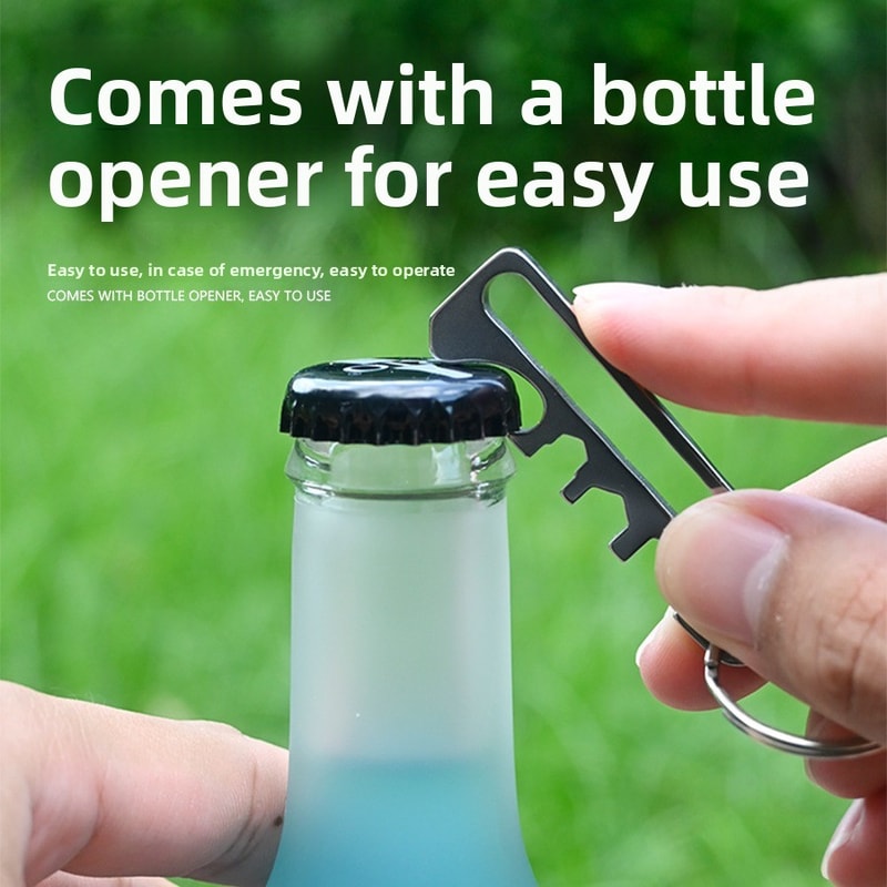 Rattlesnake EDC Keychain Clip Multi Tool Wallet Clip for Hiking and Everyday Carry