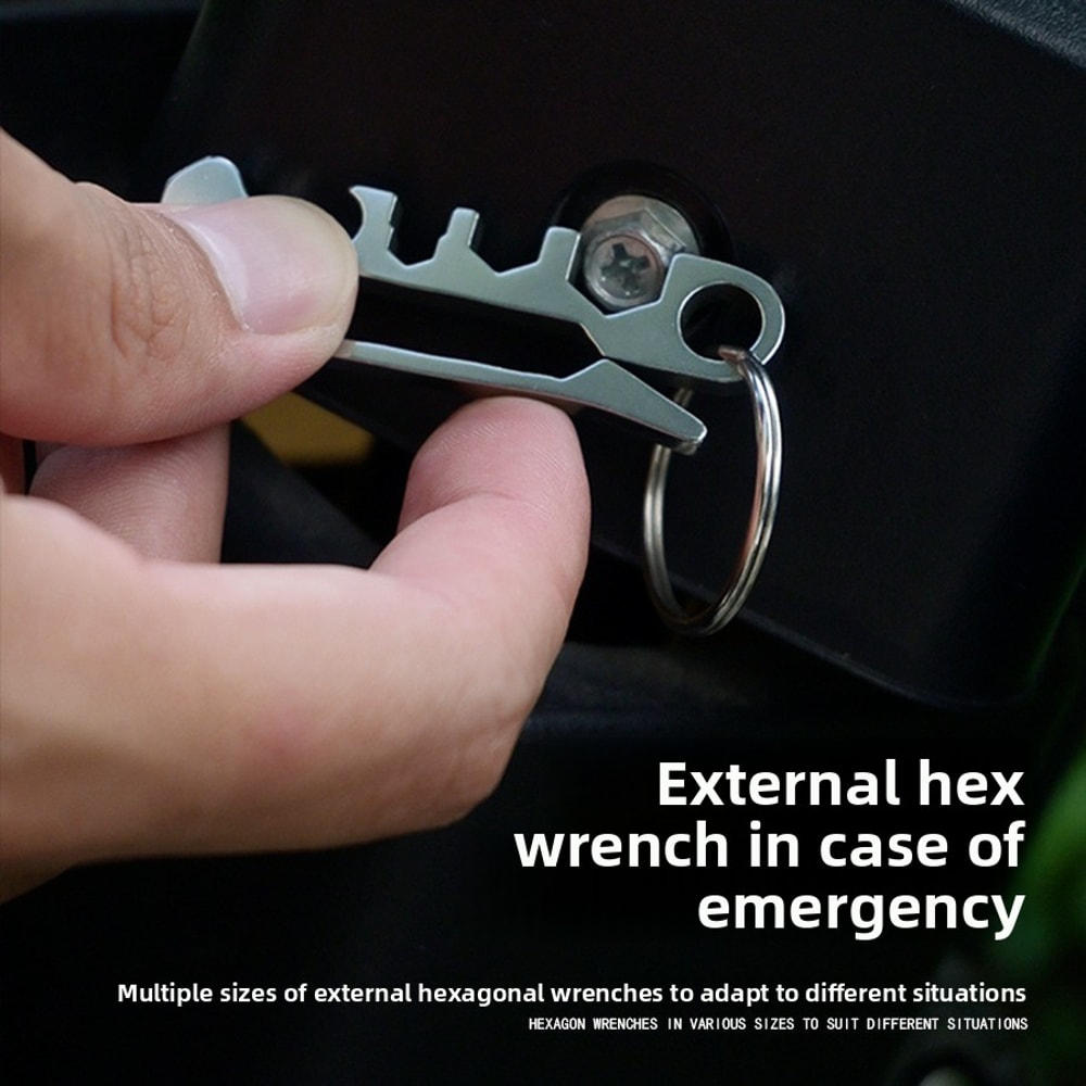 Rattlesnake EDC Keychain Clip Multi Tool Wallet Clip for Hiking and Everyday Carry