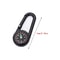 Mini Compass Carabiner Keychain for Hiking Survival Gear Outdoor Navigation Tool