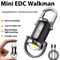 Rechargeable COB Keychain Flashlight With Hook Compact Pocket Flashlight For Camping Emergency Use 1