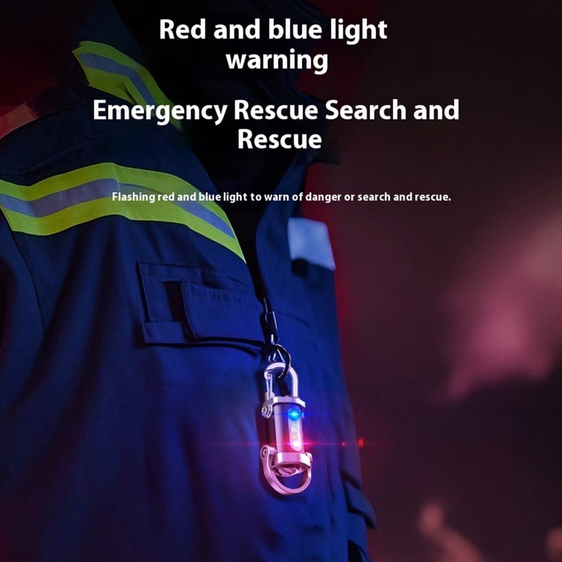 Rechargeable COB Keychain Flashlight With Hook Compact Pocket Flashlight For Camping Emergency Use 3