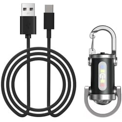 rechargeable cob keychain flashlight with hook compact pocket flashlight for camping emergency use